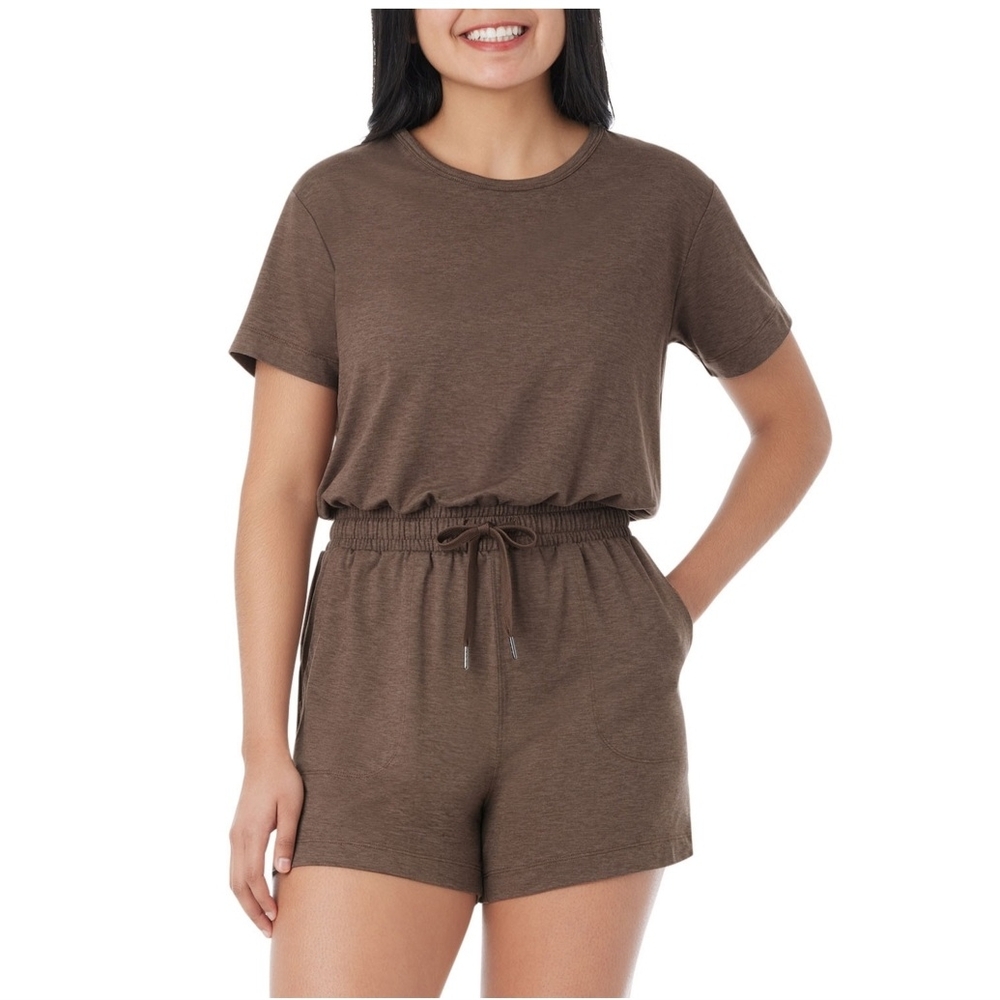 Women's Brown Casual Romper